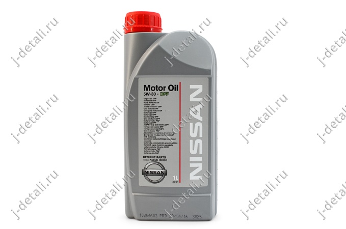 NISSAN 5W-30 DPF 1л масло для двигателя ke90090033